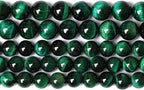 61PCS 6mm Top AAA Green Tiger Eye Beads Natural Stone Round Loose Beads for Jewelry Making DIY Bracelet,Necklace, Earrings 15" Inch
