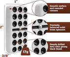 Alex Cramer Double 9 Dominoes Set for Adults with Spinners. Domino Set in Black Walnut Case. Holds 55-Piece Set of Dominoes (Dominos Set)