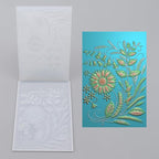 BAOFALI 3D Embossing Folders Sunflowers Leaves Textured for Card Making,Embossing Template Paper Card Embossing Stencil for DIY Scrapbooking Photo Album Card Paper Craft Decoration 6.3" L x 4.5" W