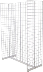 Gridwall Joining Clip Connectors for Grid Panels, Powder-Coated or Chrome Plated Steel (Quantity 20) (20, Chrome)