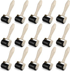 Frienda 15 Pcs Rubber Brayer Rollers 1.9 Inch Rubber Ink Roller for Gluing Printing Inking Block Paper Crafting Press Printmaking Wallpaper Stamping Scrapbooks Crafting Art DIY