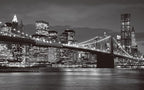 Brooklyn Bridge and New York City Wall Murals Large Photo Wallpaper Murals for Wall Living Room Bedroom Dining Room（Not Peel and Stick）
