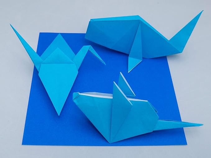 [Taro's Origami Studio] Standard 6 Inch One Sided 23 Colors 200 Sheets Square Easy Fold Premium Japanese Paper for Beginner (Gold and Silver Included)