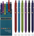 Ddaowanx Colorful Gel Pens, 0.5mm Fine Point Retractable,Multi Colored Pens for Journaling and Sketching,School Supplies,Stuffers for Teens, Gifts for Women (6Pcs-Vintage Colors)