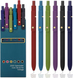 Ddaowanx Colorful Gel Pens, 0.5mm Fine Point Retractable,Multi Colored Pens for Journaling and Sketching,School Supplies,Stuffers for Teens, Gifts for Women (6Pcs-Vintage Colors)