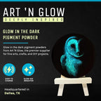 Glow in The Dark Pigment Powder - Neutral and Fluorescent Color for Art Painting, Fine Art, Nail Art Paint, and DIY Crafts - Long Lasting 10+ Color Options - Fluorescent Yellow - (30 Grams/1 Ounce)