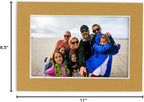 Poster Palooza 8.5x11 Mat Bevel Cut for 7x9 Photos - Acid Free Rattan Beige Precut Matboard - For Pictures, Photos, Framing - 4-ply Thickness