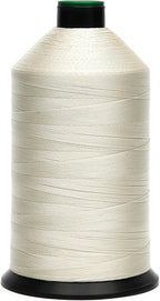Extra Strong Bonded Nylon Thread #92 Tex90 – 16 OZ, 4200yds, Versatile Stitching Solution for Leather, Upholstery, Canvas Repair and More (Beige)