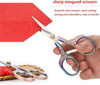 Small Sewing Scissors Sharp Embroidery Crochet Scissors, 2 Piece crochet accessories Yarn fabric scissors for Needlework Arts & Crafts DIY Tools