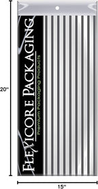 Flexicore Packaging Gray Pin Stripe Print Gift Wrap Tissue Paper Size: 15 Inch X 20 Inch | Count: 100 Sheets | Color: Gray Pin Stripe