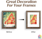 Mat Board Center, 8x10 White Mats for 5x7 Pictures - Acid Free, 4-ply Thickness, White Core, Bevel Cut - for Artworks, Photos, Framing - Pack of 12