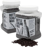 Blended Waxes, Inc. Bottle Sealing Wax, Pastille Wax Seal Beads For Wine, Beer, and Liquor Bottle Sealing, Seals Between 25-30 Bottles, 1 lb, Purple Metallic