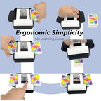 Automatic Card Shuffler,One-Press Auto & Manual Modes,Electric Shuffling for 1-2 Decks,Low Noise,Rechargeable & Portable,Ideal for Poker,UNO,Blackjack,Skip Bo,Phase 10,Crazy 8 (Black)