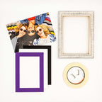 5x7 Mat for 8.5x11 Frame - Precut Mat Board Acid-Free Show Kit with Backing Board, and Clear Bags Purple 5x7 Photo Matte Made to Fit a 8.5x11 Picture Frame Matboard for Framing, Pack of 100 Mats