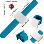 Magnetic Wrist Sewing Pincushion with 100 Pieces 1.5 Inch Ball Head Sewing Pins Set Wrist Magnetic Pin Holder Gift Supplies(Dark Blue)
