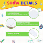 30 Pcs Dry Erase Answer Paddle 7 x 9 Inch Handheld Wooden White Board Double Sided Dry Erase Small Whiteboards for Students Classroom Games Party Auction Paddles for Bidding Meeting Voting(30)