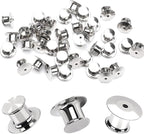 55 Pieces Metal Pin Backs Locking Pin Keepers Locking Clasp