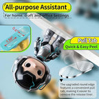 Upgraded Mounting Putty with Pull Tab, Removable Museum Tape Sticky Double Sided Adhesive Dots No Trace for Poster, 182 Pcs 0.6" x 1.38"
