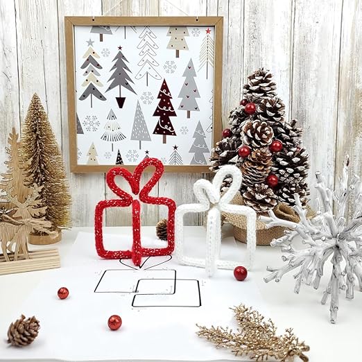 BoFUN Wire Craft Kit for Adults, Teens Christmas DIY Wire Art Crafts Set for Home Gatherings, Birthday Party Group, Holiday Parties, Women Birthday, Mother's Day Gifts, Handmade Home Decor (Christmas)
