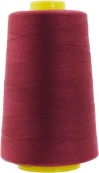 Mandala Crafts 4 Pack of Serger Threads Cones Spools - 40S/2 24000 Yards Polyester Maroon Threads for Sergers Machine and Overlock Quilting Sewing Machine