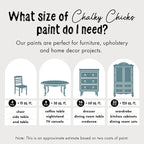 Chalky Chicks 8 Fl Oz Matte Y Blue (Blue) Chalk Paint for Furniture Without Sanding - No Prep Furniture Paint No Sanding All in One for Crafts, Wood, Walls, Cabinet, Metal, Dresser, Farmhouse