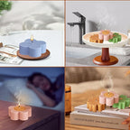 4 Pack Candle Molds for Candle Making, Moldes para Velas, Flower Molds Silicone Candle Molds for DIY Scented Candle, Soy Wax, Cake, Soap, Resin Casting Craft Making