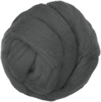 PATIKIL Wool Roving Yarn, 250G/8.8OZ Felting Wool Pure Roving Yarn, Drak Gray