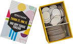 Futhark 100 Dry Erase Tokens for DND – Writable RPG Tokens in 2 Sizes for Combat Tracking, Initiative, Conditions, and Effects – Reusable Circle Markers for Tabletop Games