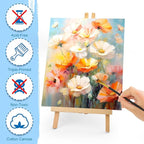 ESRICH Stretched Canvas for Painting, 12 Pack 9x12 Inch Canvas Value Pack,Primed Acid-Free Cotton Blank Canvases, Painting Canvas for Oil & Acrylic Paint.