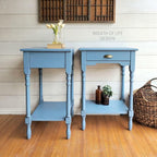 Dixie Belle Paint Company Chalk Finish Furniture Paint - Dusty Blue (4oz) - Matte Faded Denim Chic Chalk Mineral DIY Furniture Paint