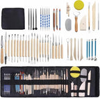 Clay Tools Kit, 52 PCS Complete Clay Tools Set for Sculpting and Pottery, Pottery Tools Includes Polymer Clay Tools, Sculpting Tools, Ceramic Tools, Clay Carving Tools, Perfect Pottery Tool Kit