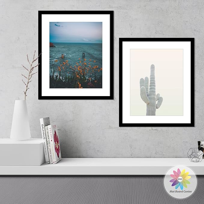 Mat Board Center, Pack of 10, 20x24 for 16x20 White Photo Picture Mats - Acid Free, 4-ply Thickness, White Core - for Pictures, Photos, Framing