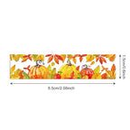 12 Pcs Thanksgiving Washi Tape Maple Leaf Print Masking Tape Pumpkin Pattern Decorative Paper Sticker for Fall Party Holiday Scrapbook DIY Craft Gift Wrapping Handbook Sticker