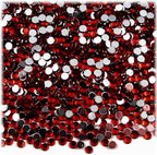 The Crafts Outlet 1,440pc Rhinestones Round 3mm (10ss) Flatback Light Orange