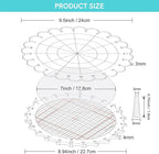 CYFUN DESIGN 9.5inch/24cm Rotating Stamping Platform Stamp & Spin Tool for Stamping Circular Designs Stamping Positioning Tool with Lines for Scrapbooking Crafts Card Making Arts Supplies