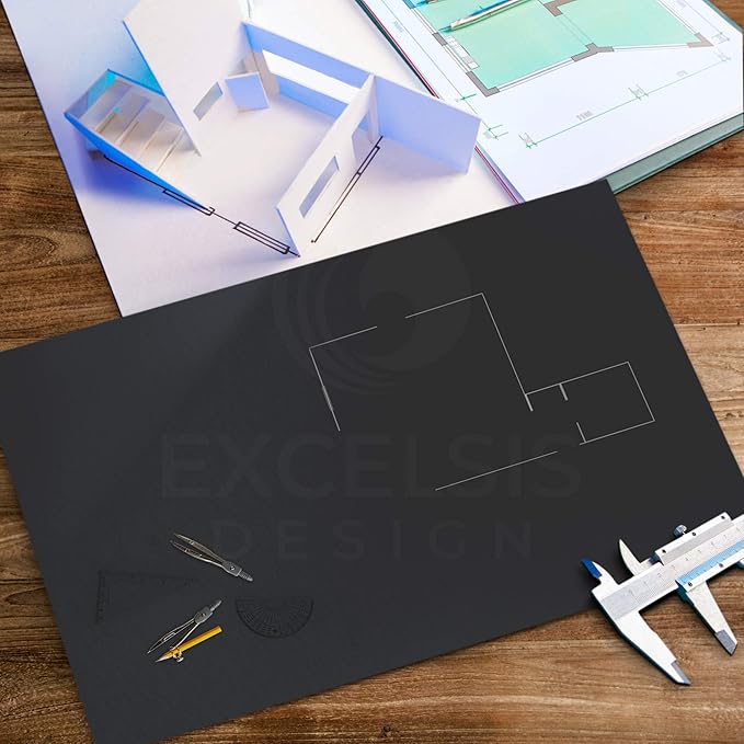 Black Foam Board 8 x 10 x 1/8" (3mm) Inch, 15 Pack Acid-Free Foam Core Poster Board Sheets for Art, Crafts, Presentation, Vision Board, Signboard, and Party Decorations