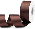 Humphrey's Craft 1-1/2 Inch Brown Double Faced Satin Ribbon - 25 Yards Variety of Color for Crafts Gift Wrapping DIY Bows Bouquet Decoration Sewing Christmas Tree Wedding and Invitation Card.