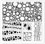 CHGCRAFT Bubbles Silicone Clay Texture Mat Silicone Texture Stamps Clay Modeling Pattern Pad for DIY Clay Jewelry Earrings Clay Mat Stamps for Decorative Card Making