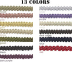 BEL AVENIR Braid Trim 1/2 inch 13.6 Yards French Gimp Basic Sewing Polyester DIY Crafts Costume Home Decorative (Green)