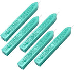 Yoption Sealing Wax Sticks with Wicks Antique Fire Manuscript Sealing Wax for Wax Seal Stamp (Green)