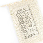 Quick Gauge Ruler, Gauge Ruler for Knitting and Crochet, Scarf Keychain Knitting No Counting Needed, Slide Sewing Rulers and Guides for Fabric Stitch Measuring Crochet Tool(4pcs)