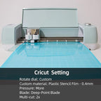 7.5Mil Blank Mylar Sheet (10 Pack), 12“ X 12” Clear Plastic Sheet, Clear Acetate Sheets for Cricut, Stencil Plastic Sheets for Cutting Machine, PET Stencil Material
