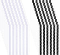2040pcs 20 Sheets Self Adhesive Photo Corners, Clear PVC Picture Mounting Corners Stickers Black Photo Scrapbook Corner Stickers for Scrapbooking, Album, Journal, Memory Books