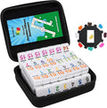 Mexican Train Dominoes Double 15 | 136 Colorful Number Dominos Tiles Travel Board Game for Family Nights, Cognitive Strategy Game for 2-8 Players