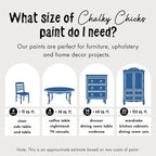 Chalky Chicks All-in-One Chalk Paint for Furniture or Cabinet - 32 Fl Oz - Matte Finish Denim (Navy Blue) for Metal, Wood Furniture Paint - No Sanding All-in-One for Home Decor & Crafts, USA Made