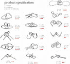 Metal Wire Puzzle Set of 24 with Pouch,Brain Teaser IQ Test Disentanglemen Iron Link Unlock Interlock Game Chinese Ring Magic Trick Toy for Party Favor Kids Adults Challenge