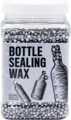Blended Waxes, Inc. Bottle Sealing Wax, Pastille Wax Seal Beads For Wine, Beer, and Liquor Bottle Sealing, Seals Between 25-30 Bottles, 1 lb, Aluminum