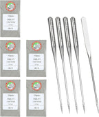 50PCS Embroidery Sewing Needles for Brother Machine Needles Size 65/9 130/705H HAx1 Sewing Needles Machine for Brother Sewing Machine