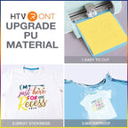 HTVRONT Black HTV Heat Transfer Vinyl Bundle: 36 Pack 12" x 10" Iron-On Vinyl for T-Shirts, Compatible with Cricut Cutting Machine, Silhouette Cameo or Heat Press Machine