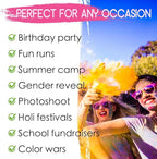 ARELUX Color Powder Balls-12 Packs Holi Powder Colors Chalk Balls,200+ Throws Each Chalk Bomb,Family Activiies Outdoor for Color Run Photography,Party Games,Friends Photoshoot,Birthday,Festival